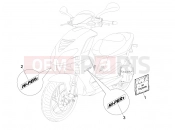 Plates - Emblems - Piaggio NRG Power DT 2006