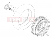 Rear wheel - Piaggio NRG Power DT 2008