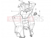 Front glove-box - Knee-guard panel - Piaggio NRG Power DT 2010