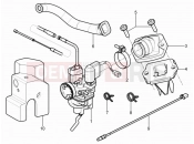 Carburettor, assembly - Union pipe - Piaggio NRG Power DT 2011