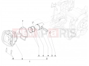 Cylinder-piston-wrist pin unit - Piaggio NRG Power DD 2019