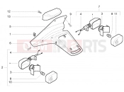 Rear tail lamp - Piaggio NRG Power Purejet