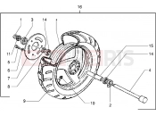 Front wheel - Piaggio Skipper 125 MY98