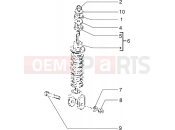 Rear shock absorber - Piaggio Skipper 125 MY98