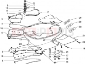 Side covers - Piaggio Skipper 125 MY98