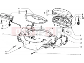 Speedometers kms.-Handlebar covers - Piaggio Skipper 125 MY98