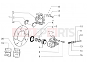 Brake caliper - Piaggio Skipper 125/150cc