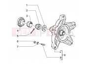 Rear drum cpl. - Piaggio Skipper 125/150cc