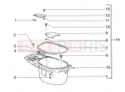 Helmet compartment - Piaggio Skipper 125/150cc