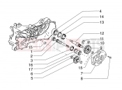 Wheel shaft - Piaggio Skipper 125/150cc
