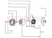 PIAGGIO Rear wheel shaft