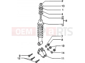 PIAGGIO Skipper 150 4T Rear damper
