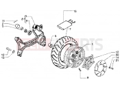 Rear wheel - Piaggio Super Hexagon GTX 125
