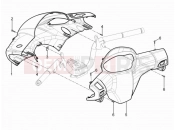 Handlebars coverages - Piaggio Typhoon 125 4T 2V 2010