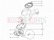 Meter combination - Cruscotto - Piaggio Typhoon 125 4T 2V 2010