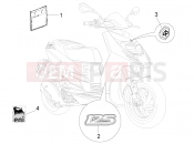 Plates - Emblems - Piaggio Typhoon 125 4T 2V 2010