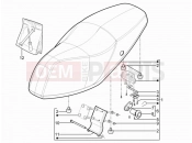 Saddle/seats - Piaggio Typhoon 125 4T 2V 2010