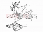Central cover - Footrests - Piaggio Typhoon 125 4T 2V 2015