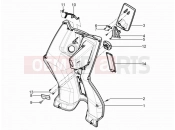 Front glove-box - Knee-guard panel - Piaggio Typhoon 125 4T 2V 2015