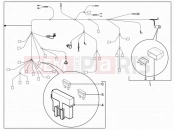 Main cable harness - Piaggio Typhoon 125 4T 2V (USA) 2011