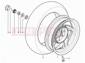 Rear wheel - Piaggio Typhoon 125 4T 2V (USA) 2011