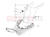 PIAGGIO Typhoon 50 2T (ZAPC290) Central cover - Footrests