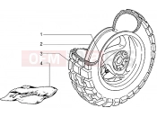 Rear wheel - Piaggio Typhoon 50 2T MY 2004