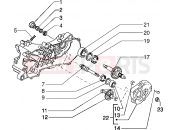 Rear wheel shaft - Piaggio Typhoon 50 2T MY 2004