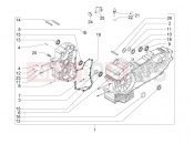 Crankcase - Piaggio X Evo 400 2007