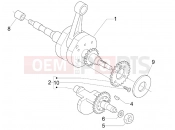 Crankshaft - Piaggio X Evo 400 2007