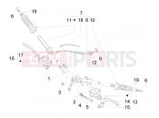 Handlebars - Master cil. - Piaggio X Evo 400 2007