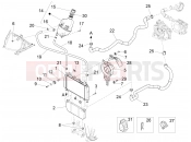 Cooling system - Piaggio X10 125 4V I.E. 2012