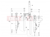 Fork's components (Kayaba) - Piaggio X10 125 4V I.E. 2012
