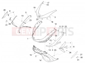 Front shield - Piaggio X10 125 4V I.E. 2012