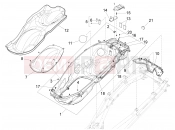 Helmet huosing - Undersaddle - Piaggio X10 125 4V I.E. 2012