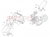 Wheel huosing - Mudguard - Piaggio X10 125 4V I.E. 2012