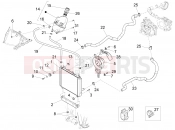 Cooling system - Piaggio X10 500 4V I.E. 2014