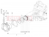 Cylinder-piston-wrist pin unit - Piaggio X10 500 4V I.E. 2014