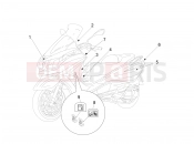 Plates - Emblems - Piaggio X10 500 4V I.E. 2014