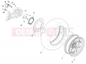 Rear wheel - Piaggio X10 500 4V I.E. 2014