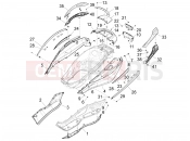 Side cover - Spoiler - Piaggio X10 500 4V I.E. 2014