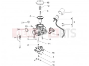 PIAGGIO X8 200 Carburetor's components