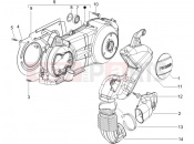 Crankcase cover - Crankcase cooling - Piaggio X8 250 ie 2008