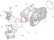 Throttle body - Injector - Induction joint - Piaggio X8 250 ie 2008