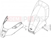 Windshield - Glass - Piaggio X8 250 ie 2008