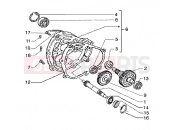 PIAGGIO Rear wheel shaft