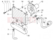 PIAGGIO X9 200 Evolution Coolant radiator