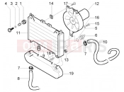 PIAGGIO X9 250 Evolution Coolant radiator