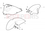 PIAGGIO X9 250 Evolution Wheel compartment - mudguard