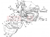 PIAGGIO X9 250 Evolution Front glove-box - Knee-guard panel